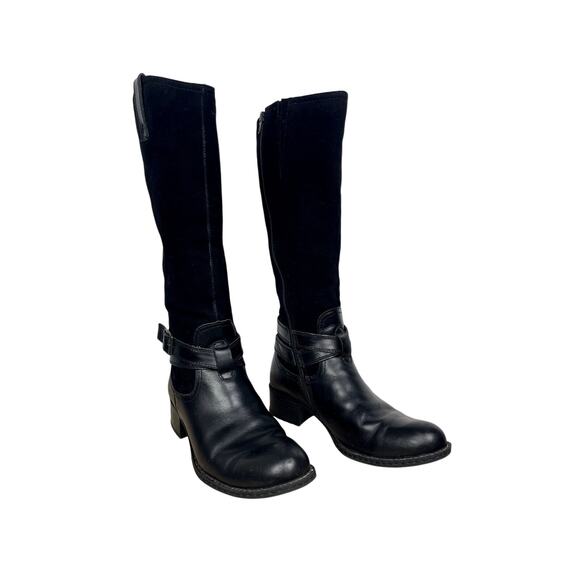 BOC Women's Tall Black RIDING BOOTS Side Zip WOMENS 7 - Picture 1 of 8